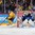 HELSINKI, FINLAND - JANUARY 4: Sweden 's Rasmus Asplund #18 looks for a scoring chance against Finland's Kaapo Kahkonen #1 while Patrik Laine #29 chases him down during semifinal round action at the 2016 IIHF World Junior Championship. (Photo by Andre Ringuette/HHOF-IIHF Images)

